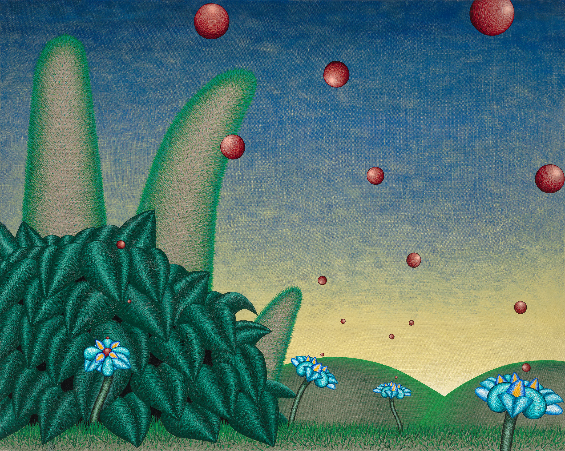 Landscape No. 7 (Two Hills), 2024, 48in x 60in